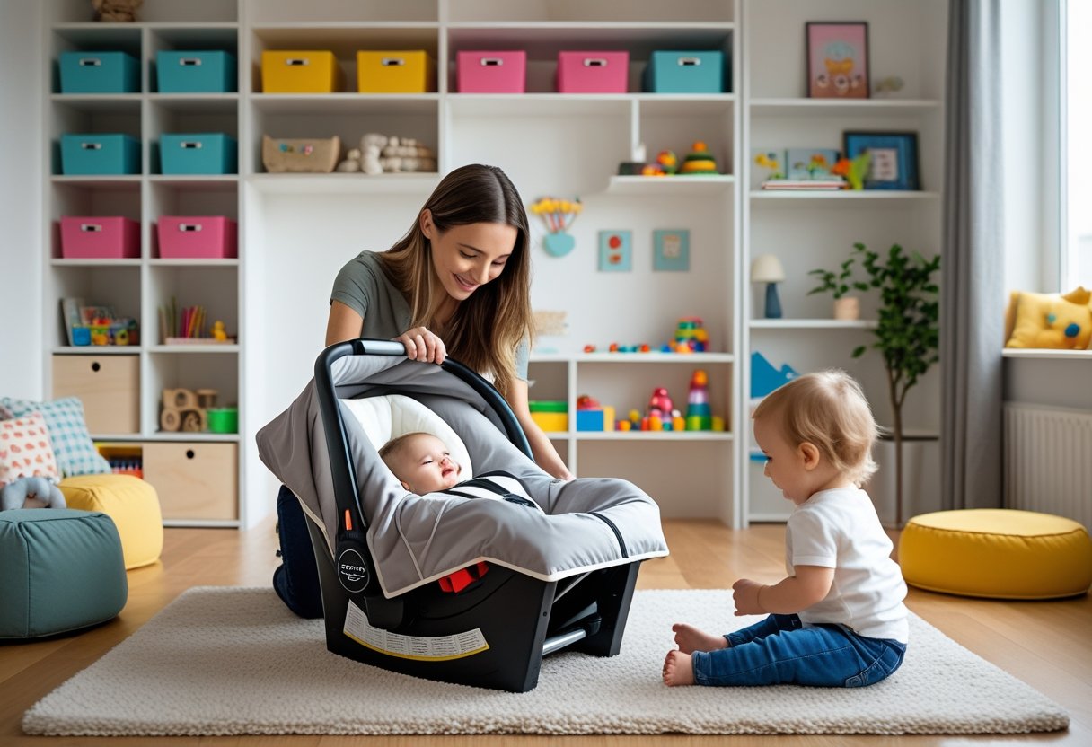 Praktiske løsninger til børneværelset og komfortable køreposer til børn og babyer